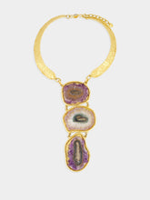 Stones Gold Necklace Pendant