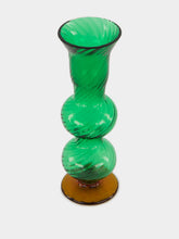 La DoubleJ Green Murano Glass Bubble Candlestick