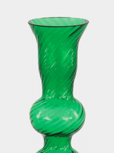 La DoubleJ Green Murano Glass Bubble Candlestick