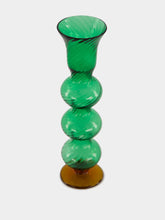 Green Murano Glass Triple-Bubble Candlestick | PDP - Fashion Clinic