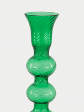 Green Murano Glass Triple-Bubble Candlestick | PDP - Fashion Clinic