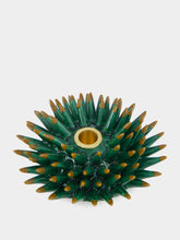 La DoubleJ Solid Forest Green Spine Candle Holder