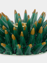 La DoubleJ Solid Forest Green Spine Candle Holder