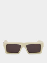 Off-White Ivory Ruby Dark Grey Lens Sunglasses