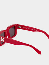 Off-White Red Virgil Square Sunglasses