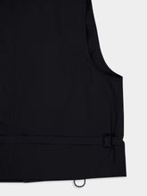 Lemaire Black Technical Gilet in Ventile® Cotton