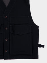 Lemaire Black Wool Utility Gilet