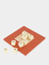 Hector Saxe Paris Brick Orange Grained Leather Tic Tac Toe