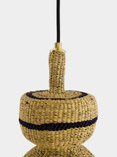 Golden Editions Natural and Midnight Curved Pendant Light