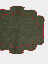 La Gallina Matta Verde Scallop Placemat