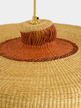 Golden Editions Deeply Straw Pendant Lamp in Natural Ginger