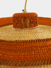 Golden Editions Deeply XL Straw Pendant Lamp in Natural Ginger