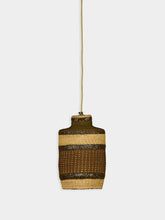 Golden Editions Brown Woven Straw Pendant Lamp