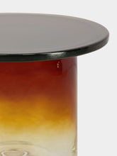 Maxdesign Amber Ice Round Murano Glass Side Table