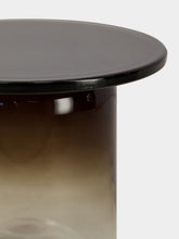 Maxdesign Smoke Grey Ice Round Murano Glass Side Table