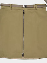 Prada Argilla Cotton Belted Mini Skirt