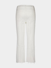 Mother The Lil Hustler Ankle Fray White Jeans