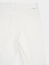 Mother The Lil Hustler Ankle Fray White Jeans