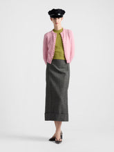 Prada Black Mouliné Maxi Skirt