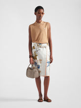 Prada Printed Silk Twill Skirt