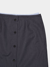 Prada Ardesia Light Mohair Midi Skirt