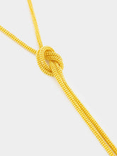 Sylvia Toledano Gold Bolo Tie Pendant Necklace