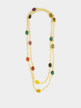 Sylvia Toledano Multicolour River Stone Gold Necklace