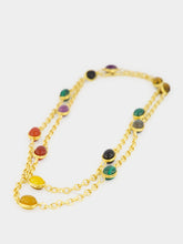 Sylvia Toledano Multicolour River Stone Gold Necklace