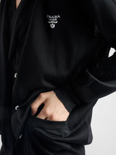 Prada Black Silk Cardigan