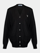 Prada Black Silk Cardigan