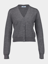 Prada Slate Grey Wool Cardigan