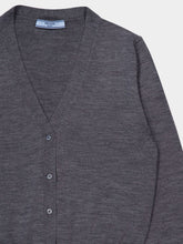 Prada Slate Grey Wool Cardigan