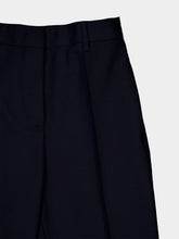 Prada Dark Blue Straight-Leg Virgin Wool Trousers