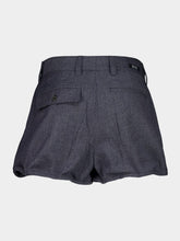 Prada Anthracite Gray Grisaille Wool Shorts