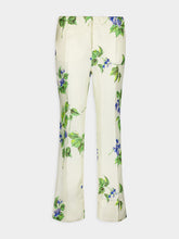 Prada Floral-Print Twill Trousers