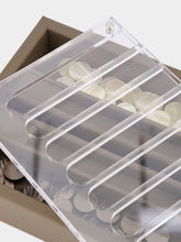 Hector Saxe Paris Taupe Leather Connect 4 Game