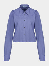 Prada Baltic Blue Fil-à-Fil Shirt