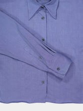 Prada Baltic Blue Fil-à-Fil Shirt