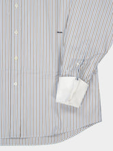 Prada Blue Striped Poplin Long-Sleeved Shirt