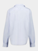 Prada Astro Blue Fil-à-fil Shirt