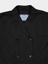 Prada Black Double-Breasted Taffeta Jacket