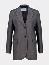 Prada Ardesia Virgin Wool Single-Breasted Blazer