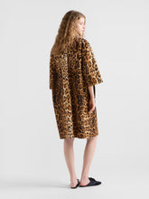 Prada Single-Breasted Animal Print Drill Coat