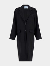 Prada Logo-Embroidered Cashmere Coat