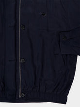 Prada Blue Buttoned Silk Jacket