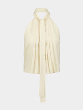 Prada Logo-Jacquard Tie-Neck Top