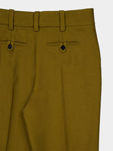 Balmain Brown Regular Fit Wool Twill Trousers
