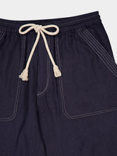 Isabel Marant Étoile Navy Blue Silk Tapered Trousers