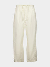 Creamy White Twisted Cotton Pants | PDP - Fashion Clinic