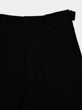 Lemaire Black Maxi Utility Pants Soft Wool Twill